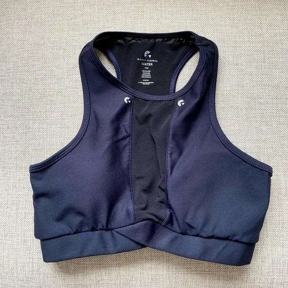 Bundle of 2 NWOT Sports Bras: Alala Artemis Teal & Ghost Flower Navy/Black, S - Picture 7 of 10
